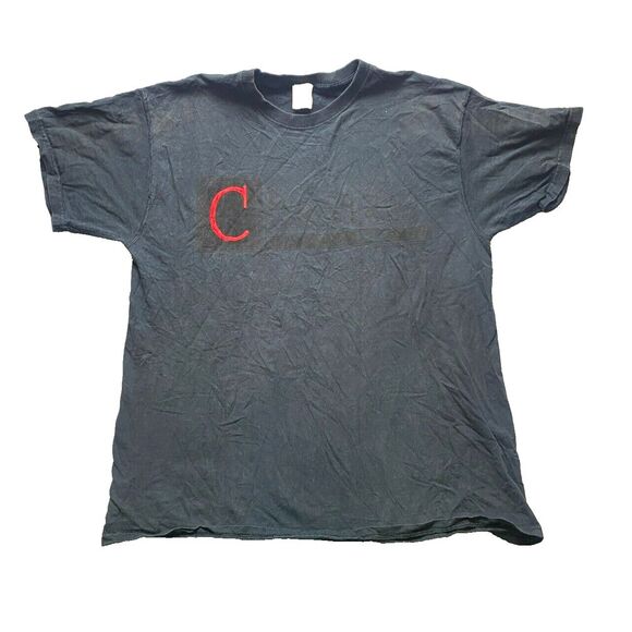 Vintage Chicago Shirt Adult Extra Large Black on Black Sportswear Spell Out Mens - Picture 1 of 9